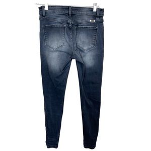 KanCan Black Skinny Distressed Ankle jeans midrise sz 27